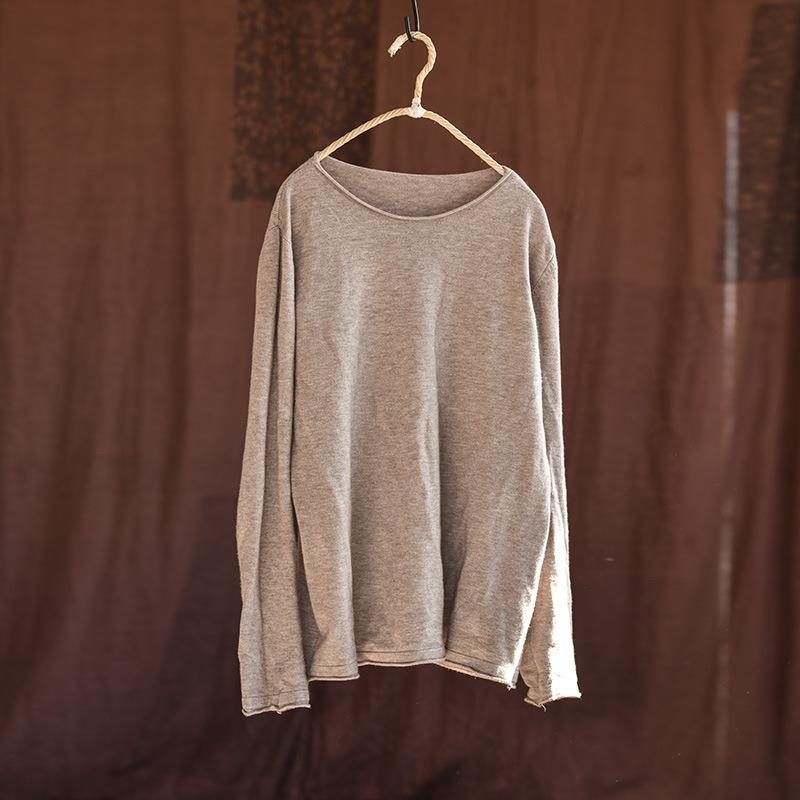 Frühling Herbst Retro Slim Pullover Aus Weicher Baumwolle