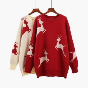 Pullover Winter Lockerer Weihnachtspullover