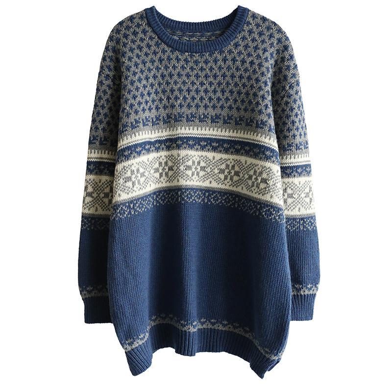 Vielseitiger Freizeit-retro-pullover