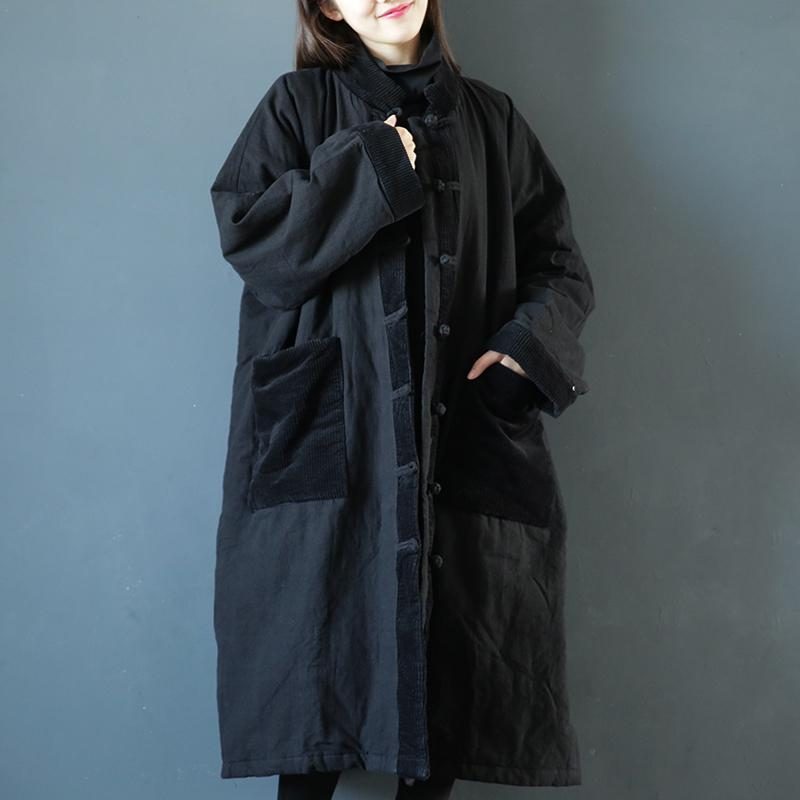 East Style Buckle Cotton Kleidung Cotton Gown National Style Coat