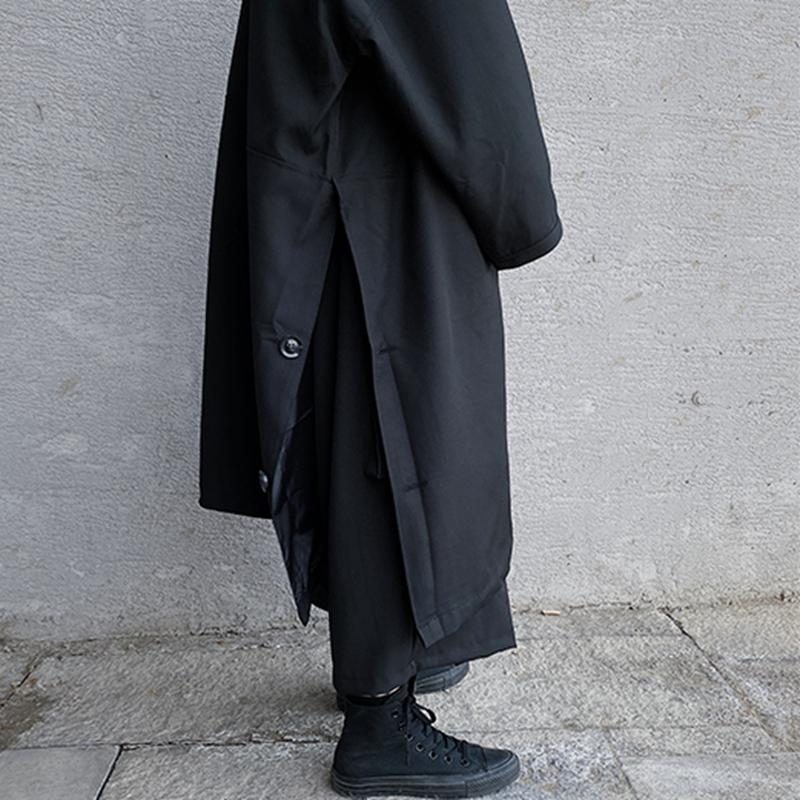 Langer Trenchcoat Mit Kapuze Und Lockerem Trenchcoat