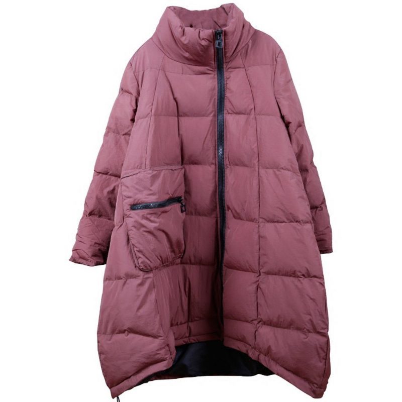 Original A-linie Winter-steppjacke Mit Stehkragen