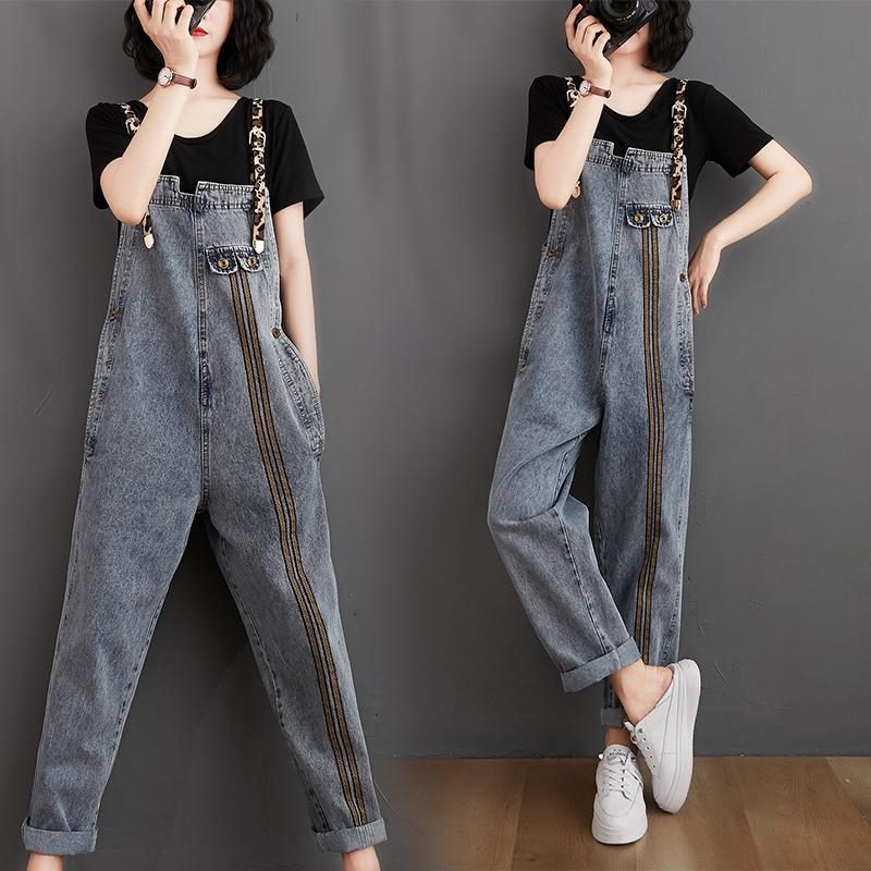 Frauen-retro-loser Herbst-denim-overall