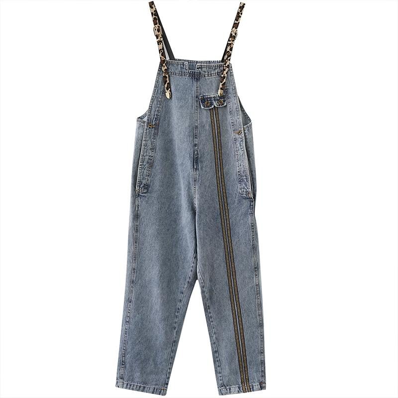 Frauen-retro-loser Herbst-denim-overall