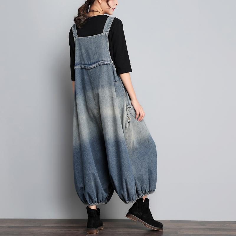 Herbstlicher Vintage-denim-overall In Lockerer Größe