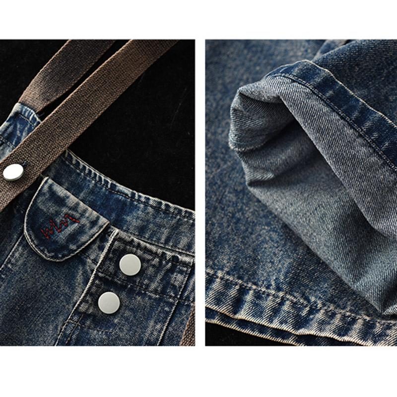 Lockere Denim-overalls Lässiger Overall