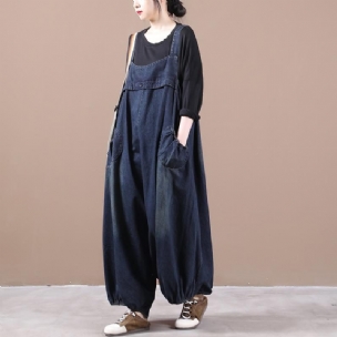 Lockerer Denim-jumpsuit