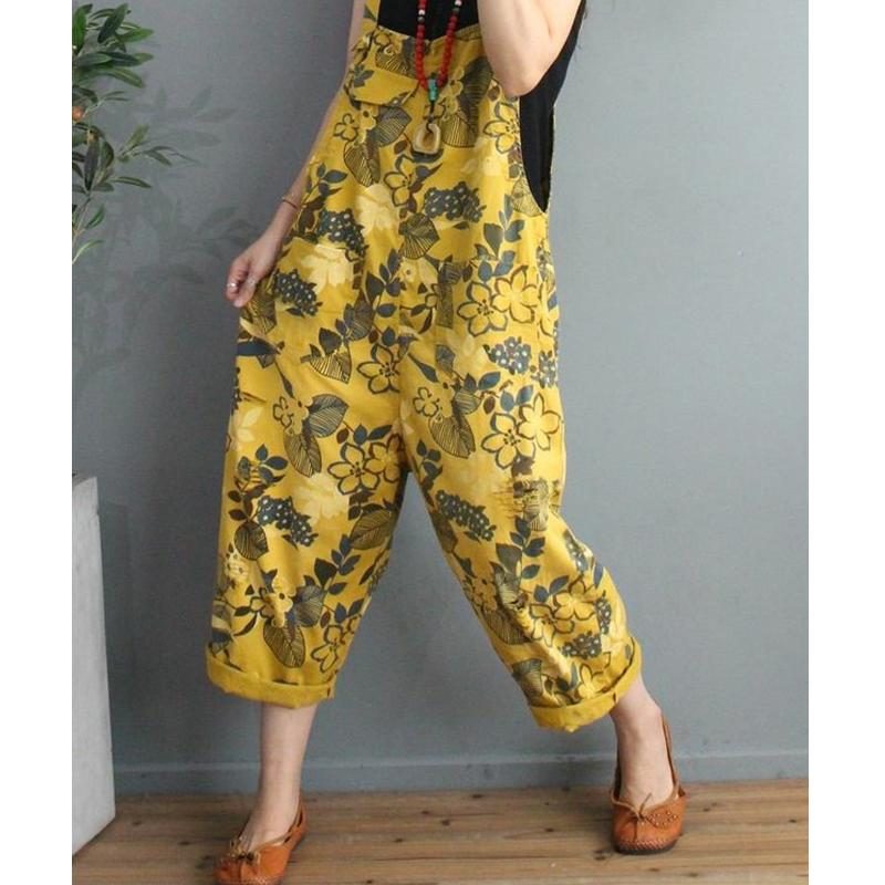 Loser Damen-overall Mit Retro-print In Übergröße