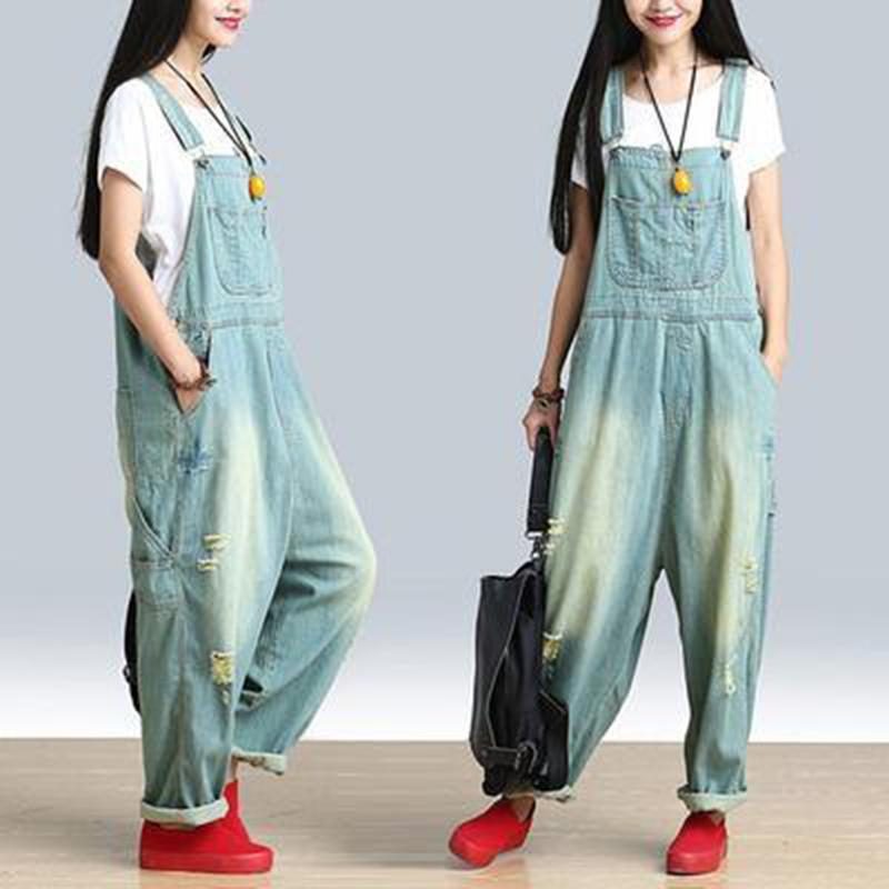 Reine Farbloch-overalls