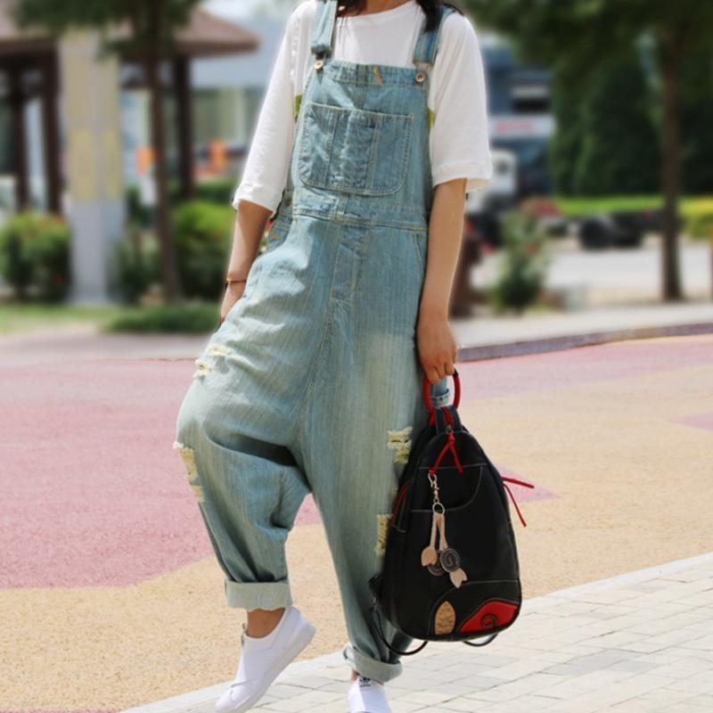 Reine Farbloch-overalls