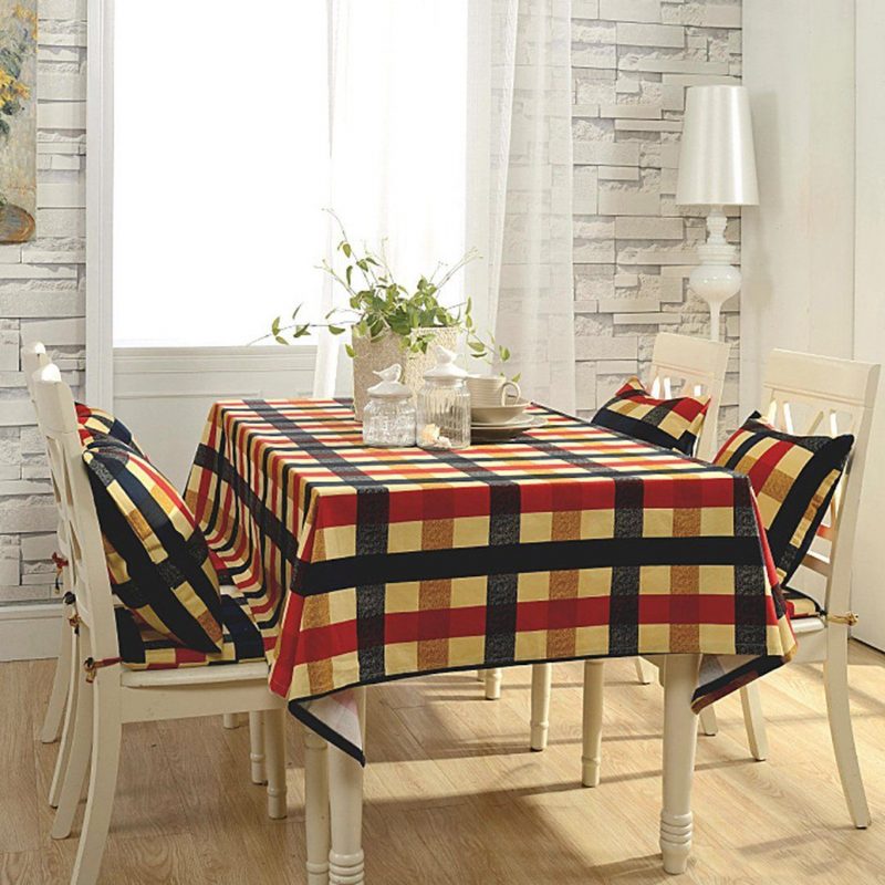 Simple Cafe Dining Table Cloth Desk Cotton Linen Rechteckige Teetischdecke