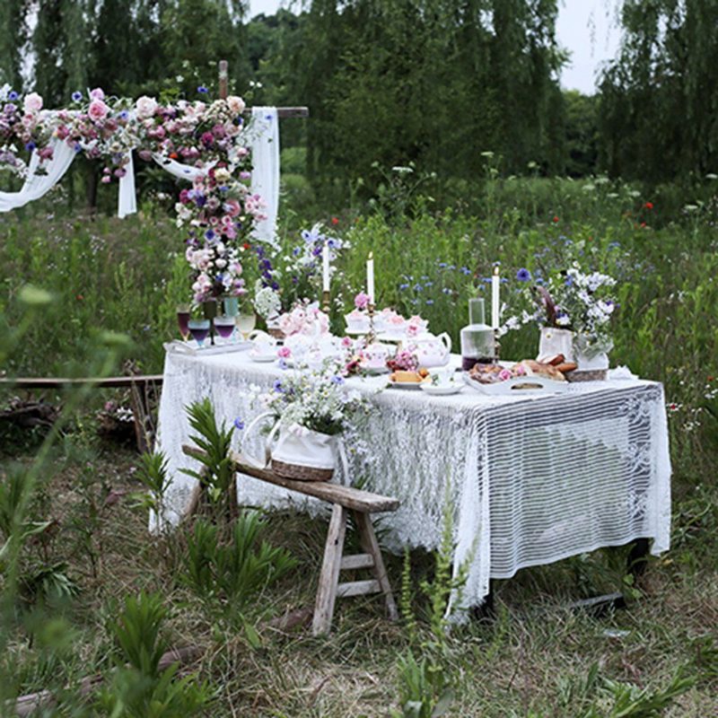 Spitzenservietten-tischdecke Im Nordischen Landhausstil