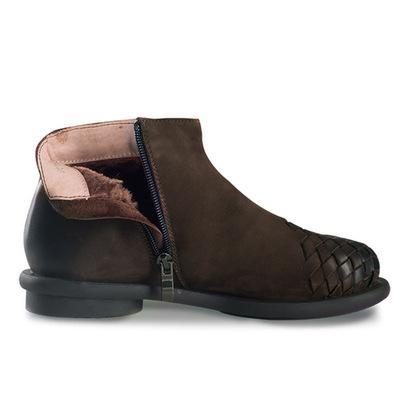 Damen-retro-rundkappen-modestiefel