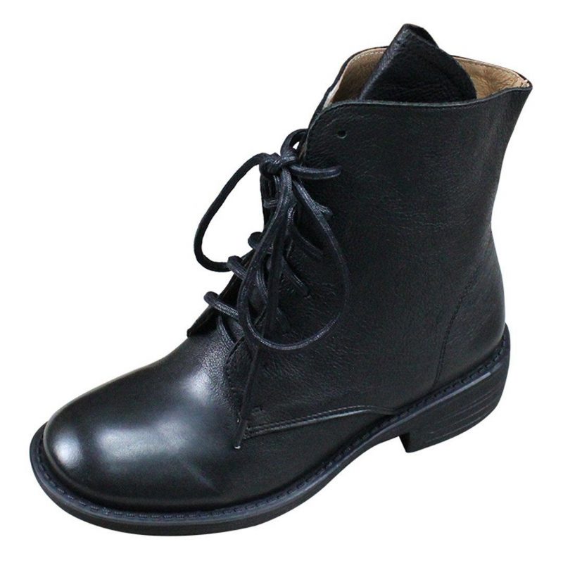 Festes Leder Original Handgefertigte Bequeme Martin-stiefel