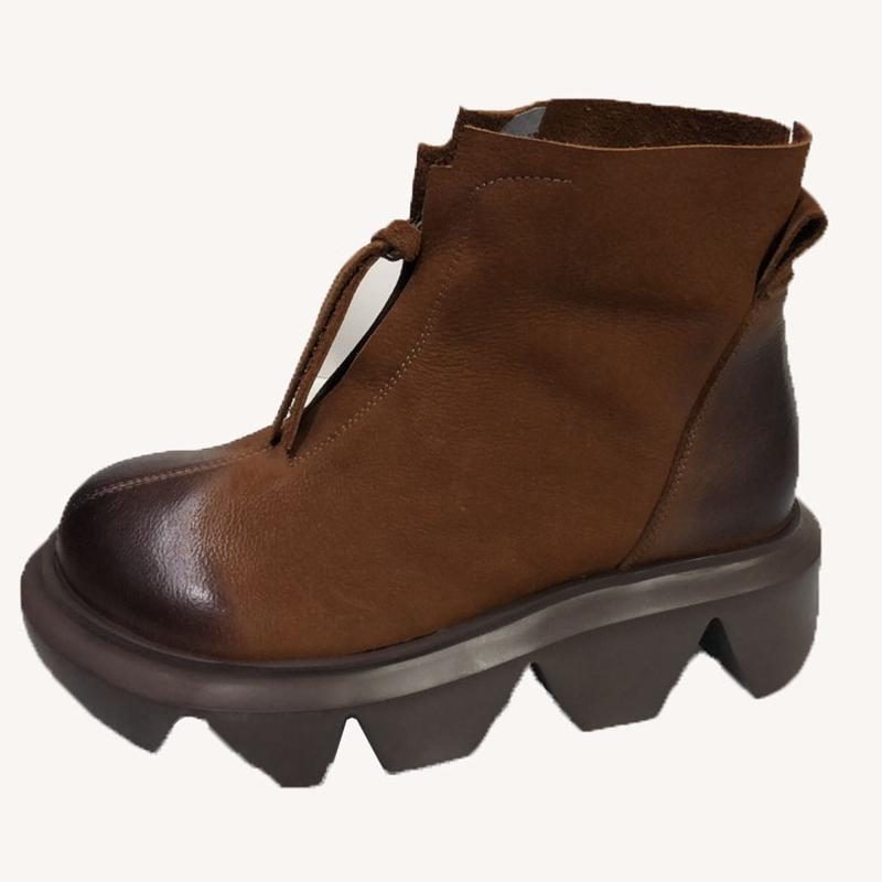 Herbst Winter Retro Damen Stiefeletten