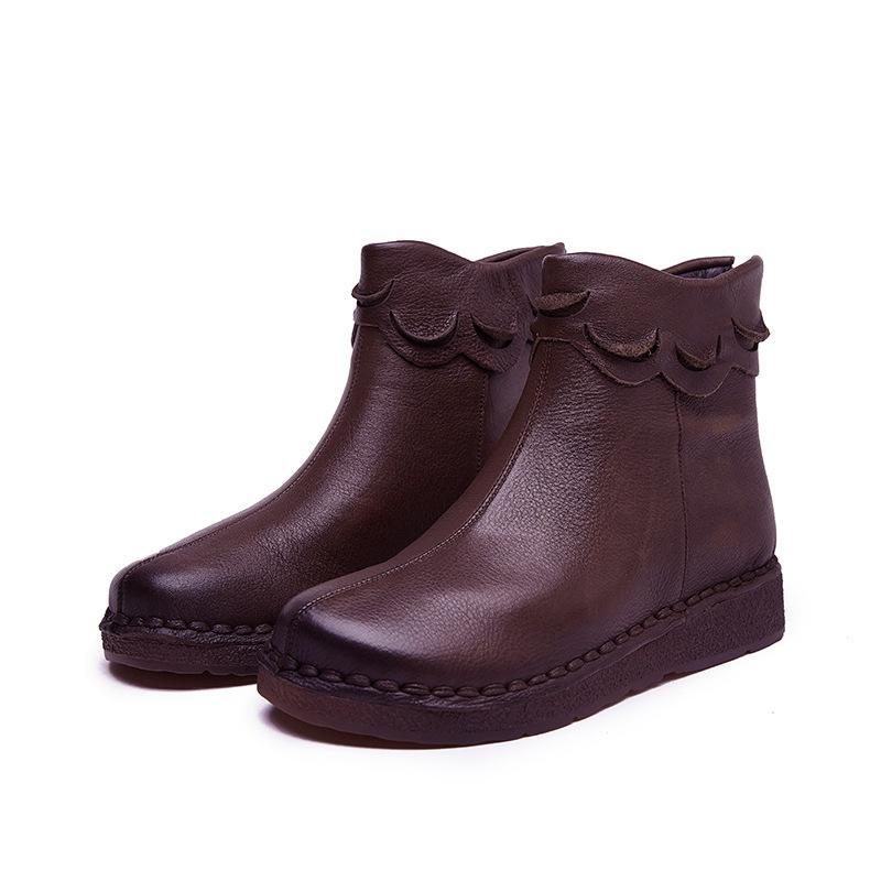 Herbst-winter-seife Warme Handgefertigte Retro-damenstiefel