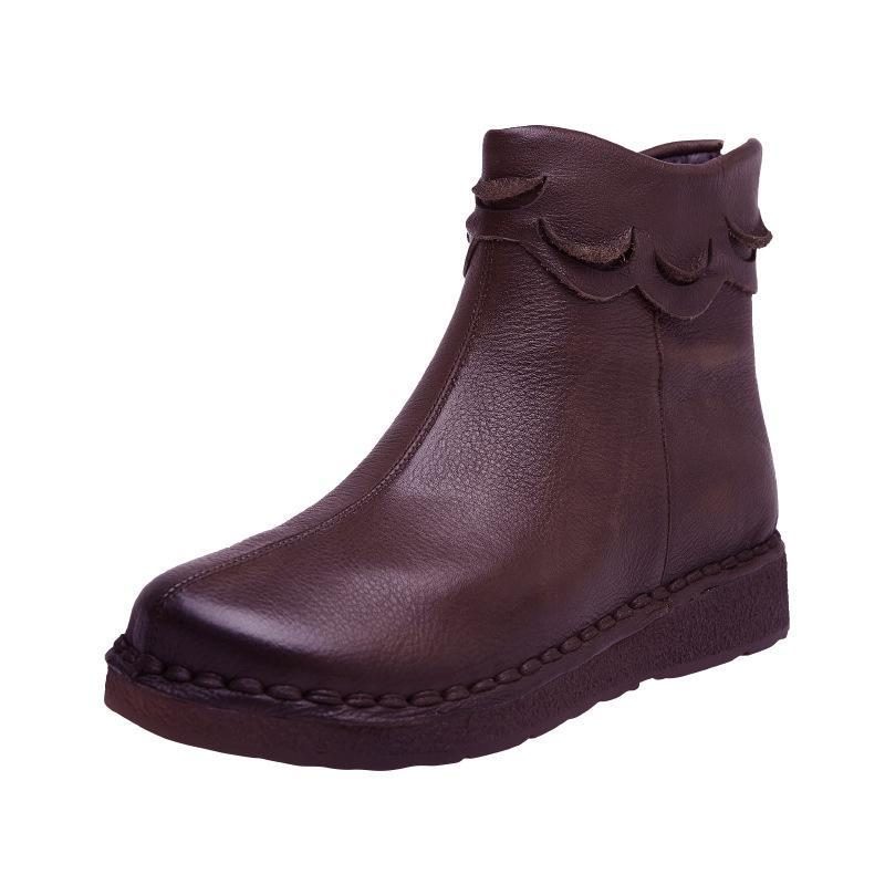 Herbst-winter-seife Warme Handgefertigte Retro-damenstiefel