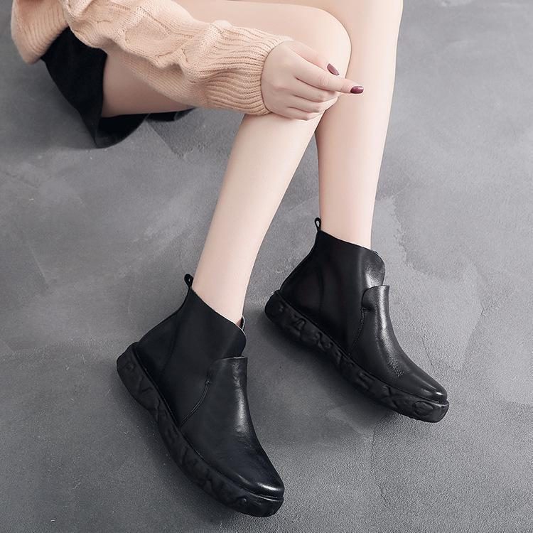 Knöchelhohe Retro-stiefeletten Für Damen