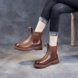 Lässige Chelsea Boots Aus Leder