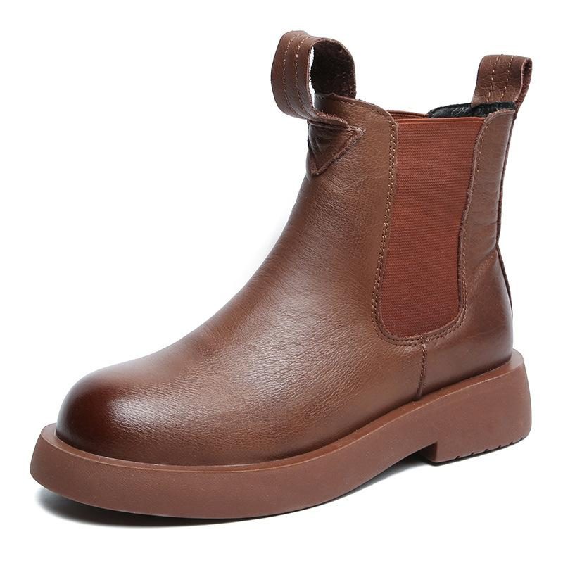 Lässige Chelsea Boots Aus Leder