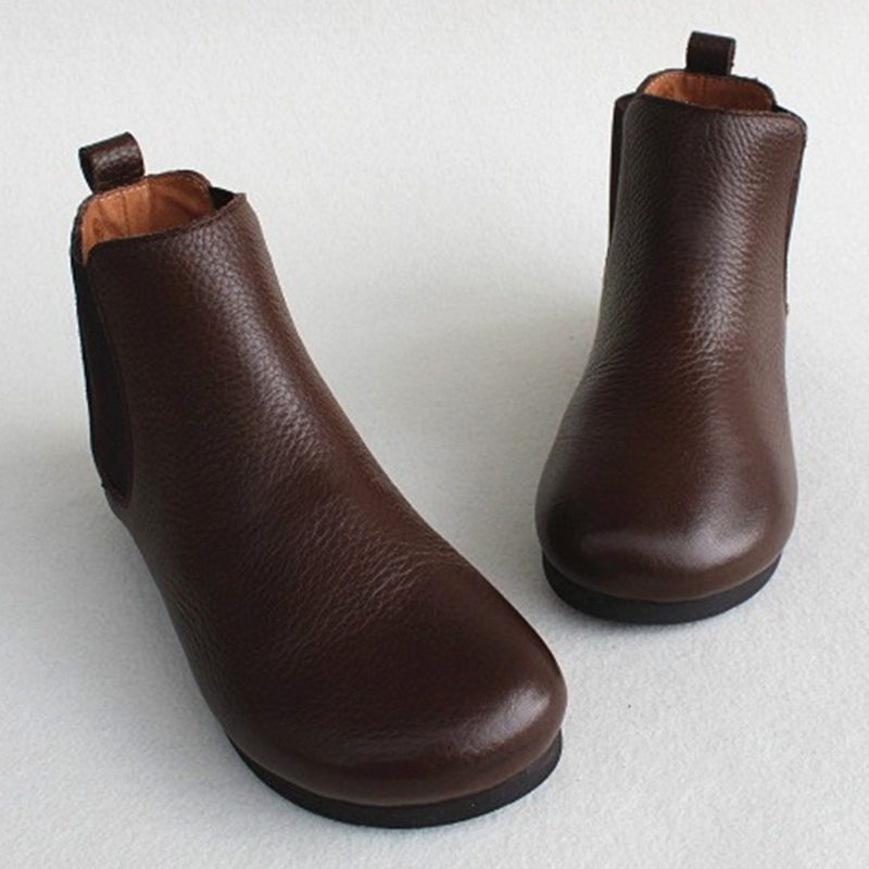 Stiefeletten Aus Leder Mit Einsätzen