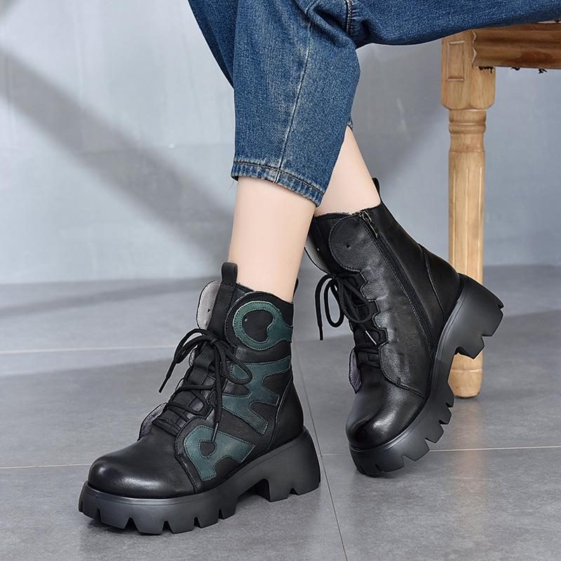 Winter-retro-leder-patchwork-plattform-freizeitstiefel