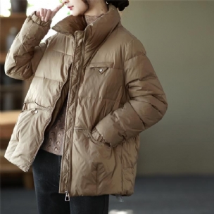 Winter Casual Fashion Retro Zipper Daunenmantel