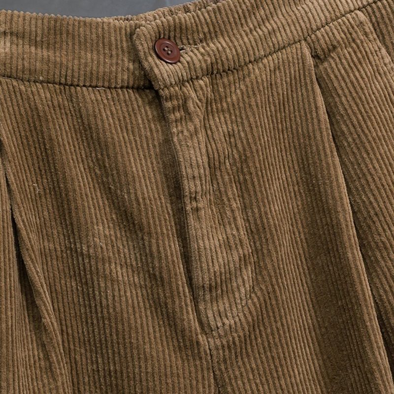 Cordhose Mit Elastischem Bund Und Weitem Bein