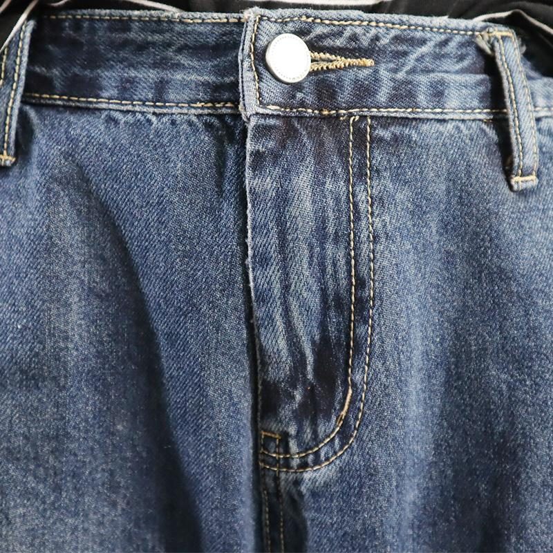 Herbstjeans Mit Hoher Taille Locker