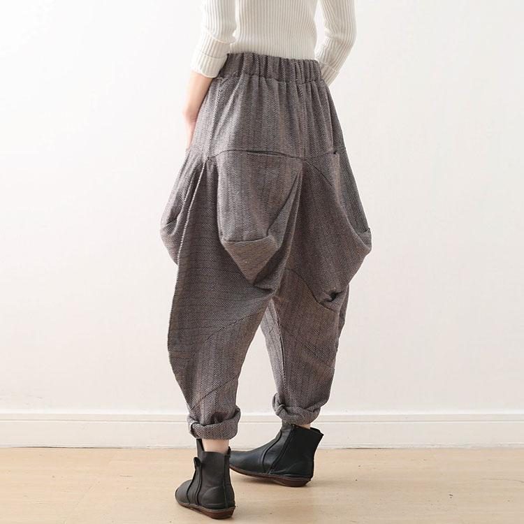 Lockere Vintage-winterhose Mit Unregelmäßigen Dicken Blüten