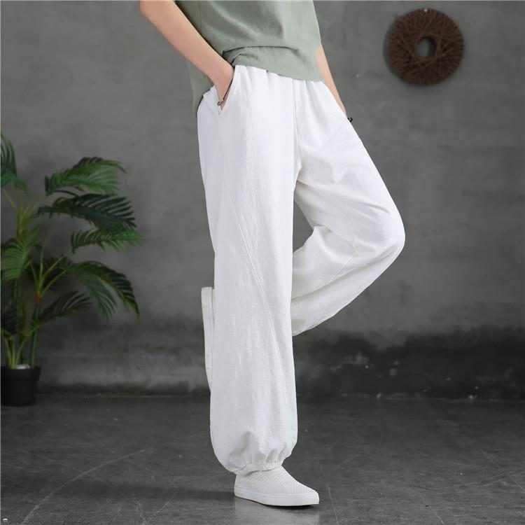 Winter-frühling-retro-loose-bloomer-leinenhose