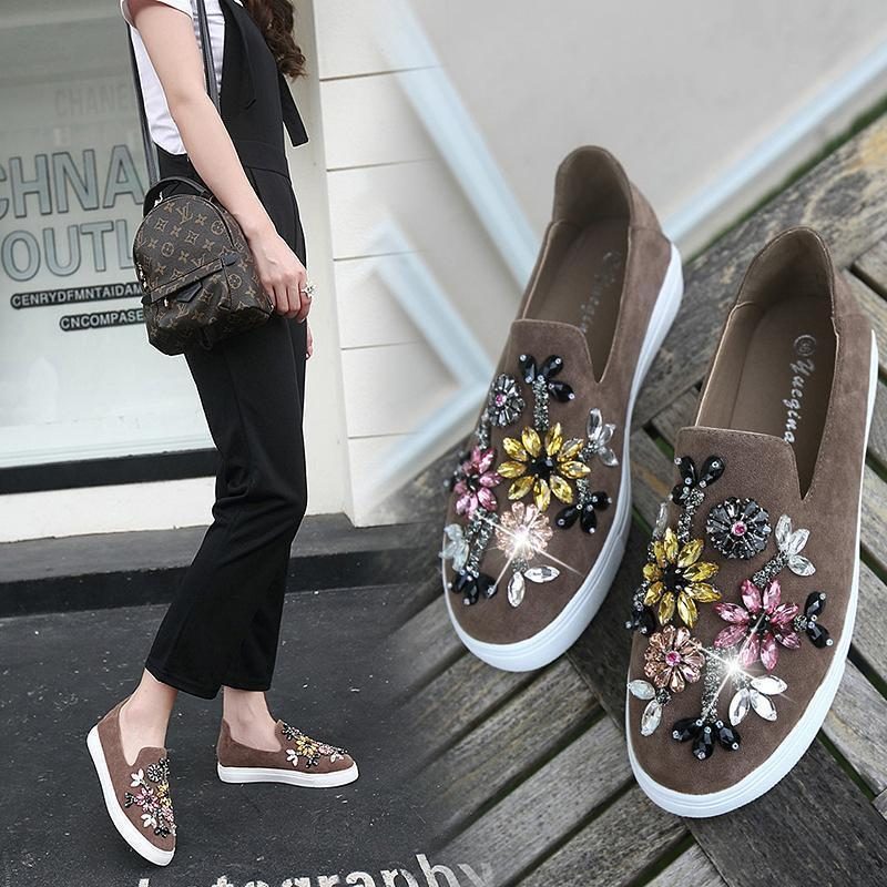 Casual Totem Crystal Loafers Einzelschuhe