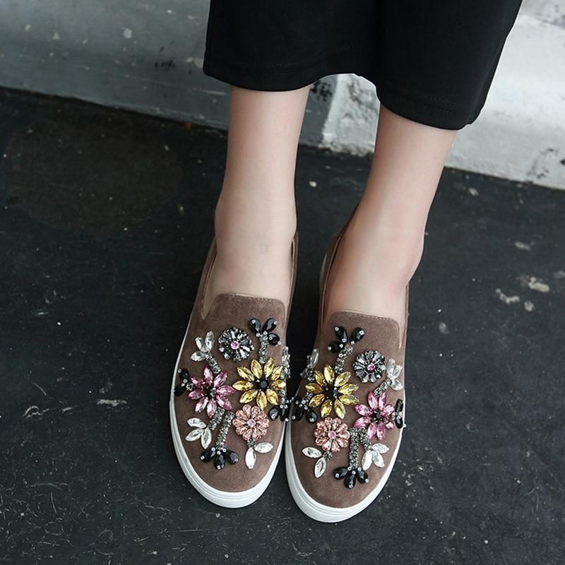 Casual Totem Crystal Loafers Einzelschuhe