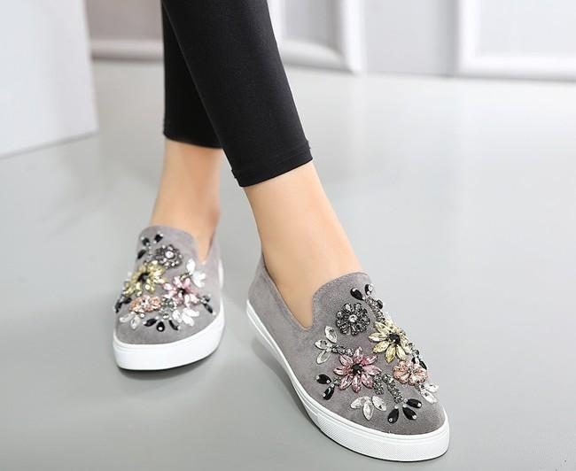 Casual Totem Crystal Loafers Einzelschuhe