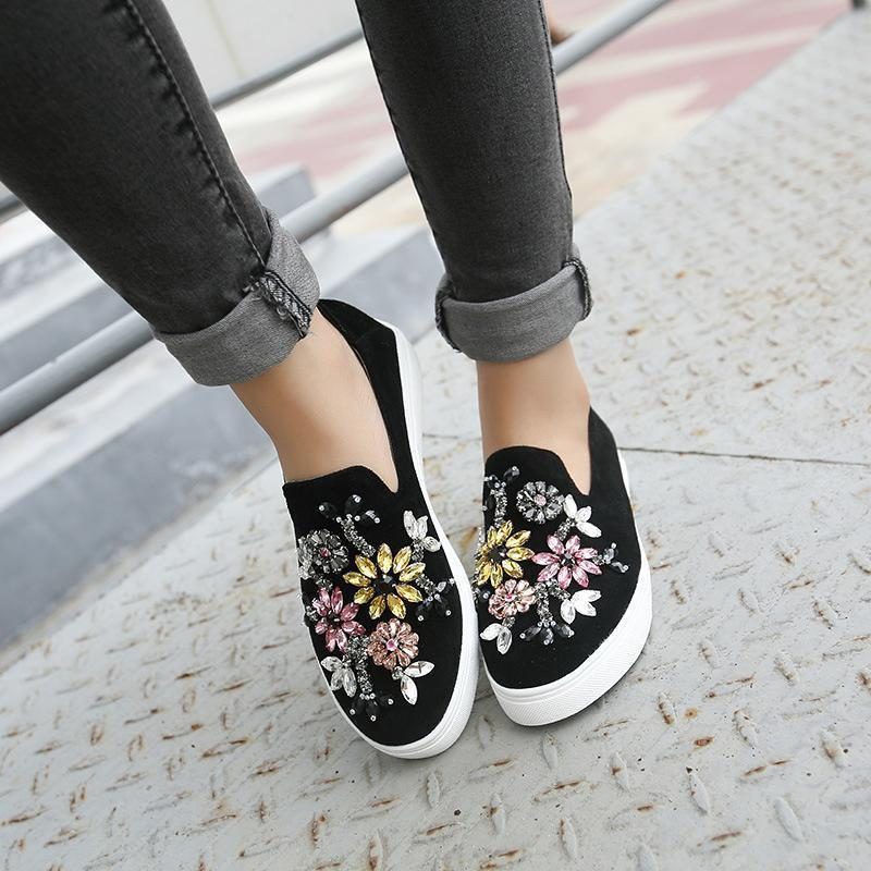 Casual Totem Crystal Loafers Einzelschuhe