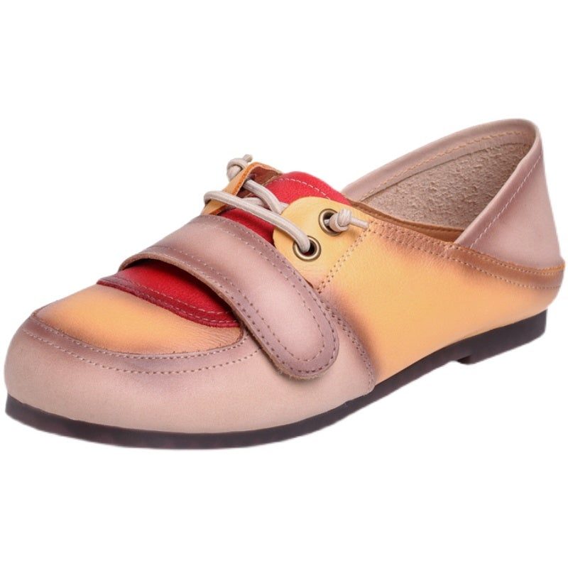 Damen Frühling Retro Lässig Farbabgestimmte Loafer