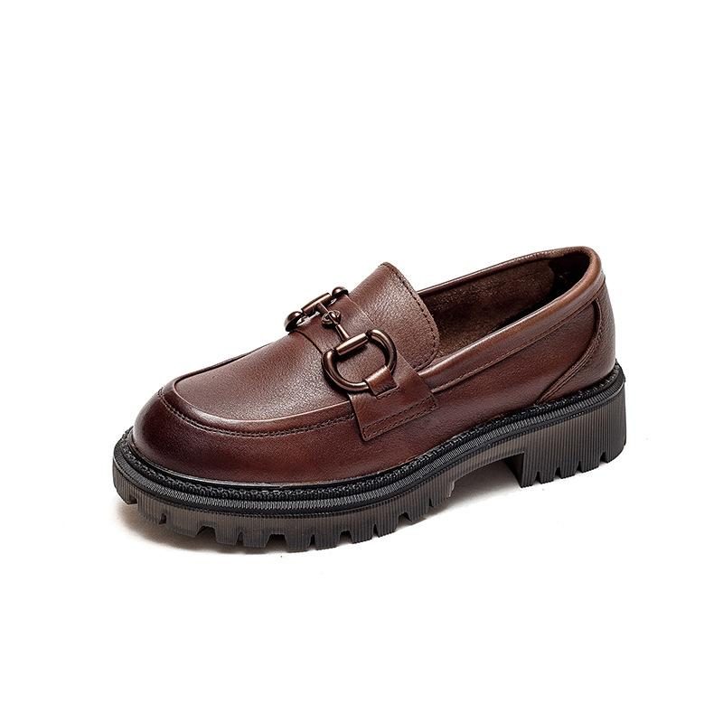 Damen Retro Leder Marten Freizeitschuhe