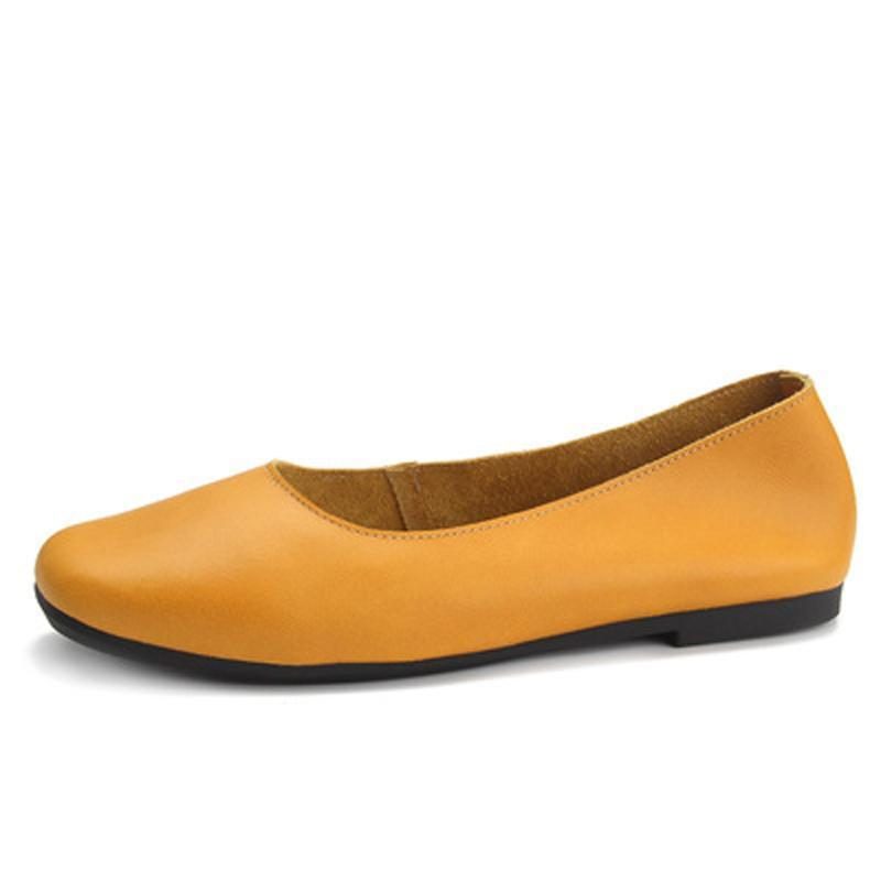 Square Toe Handmade Flats Freizeitschuhe 33-41