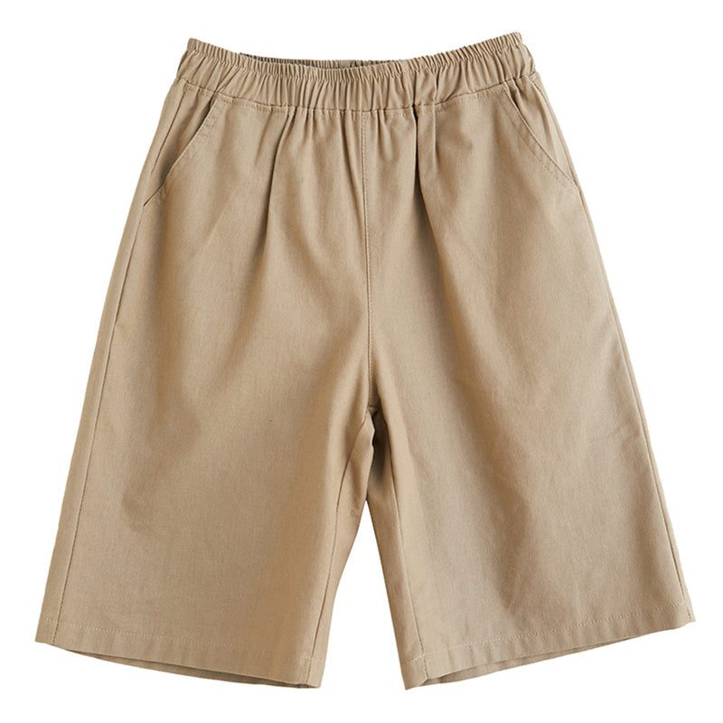 Damen-sommer-leinen-shorts Mit Hoher Taille