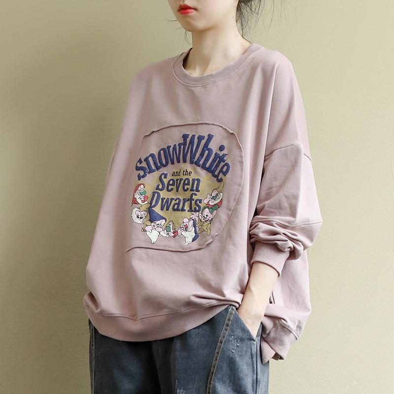 Lässiges All-match-sweatshirt Mit Print