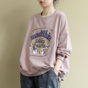 Lässiges All-match-sweatshirt Mit Print