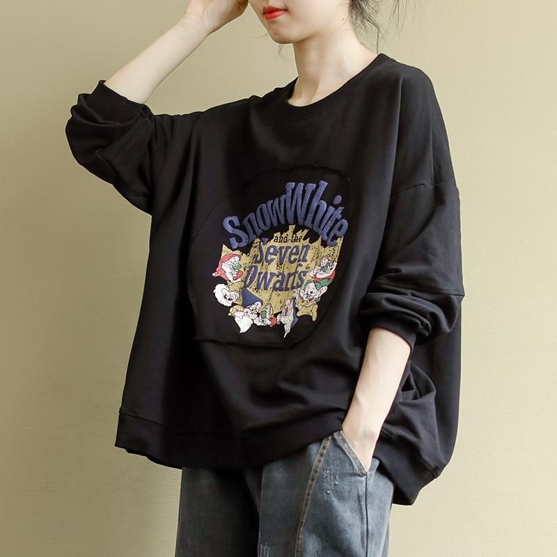 Lässiges All-match-sweatshirt Mit Print