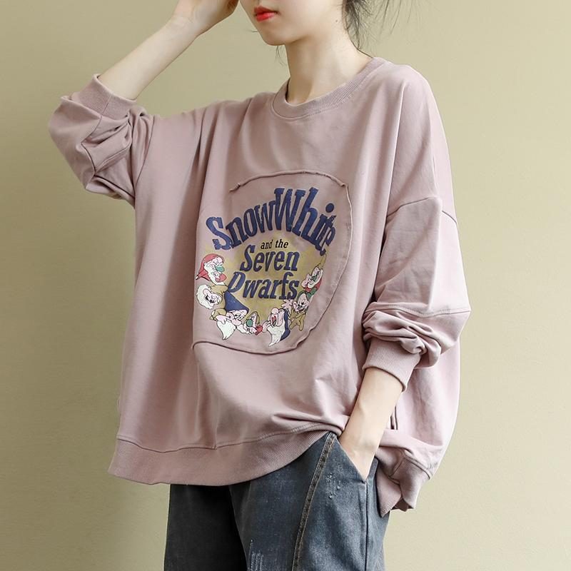 Lässiges All-match-sweatshirt Mit Print