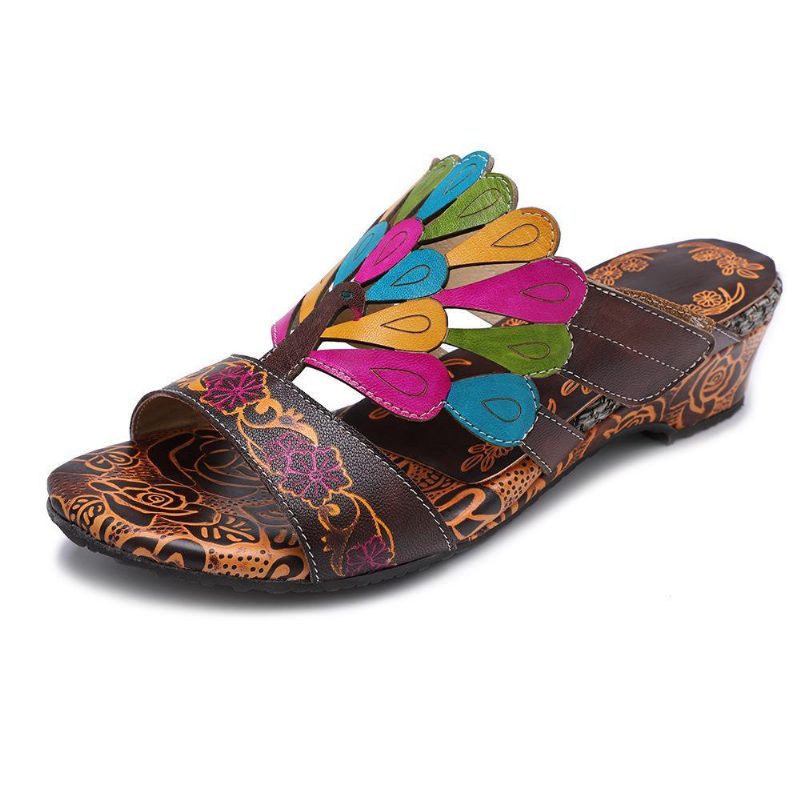 Bohemian Retro Handmade Bequeme Casual Sandalen Hausschuhe 36-42