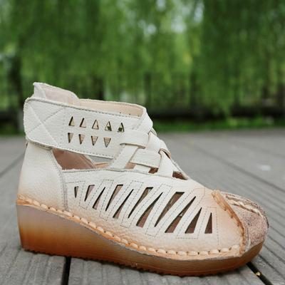 Neue Handgefertigte Sommer-sandalen Für Damen Im Retro-stil