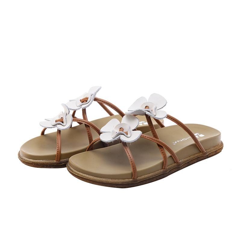 Neue Sommer Flache Weiche Unterseite Damen Sandalen 35-42