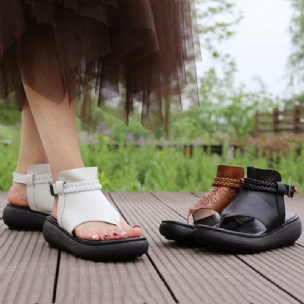 Sommer-clip-toe Rome Plateau-sandalen