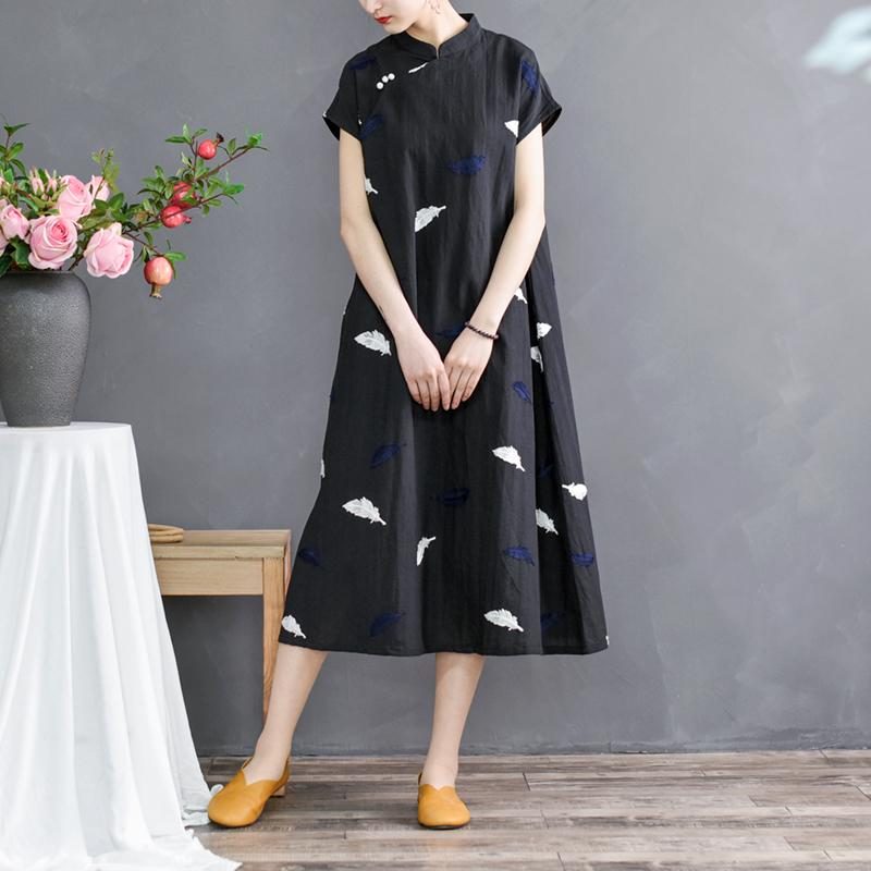 Besticktes Kleid Im Chinesischen Stil Für Damen