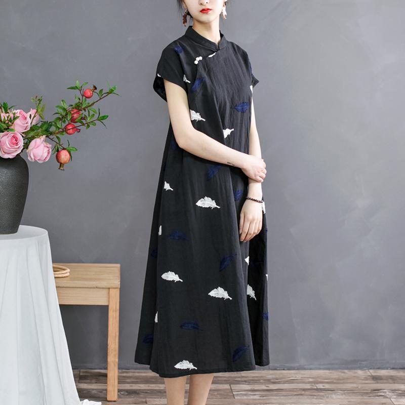 Besticktes Kleid Im Chinesischen Stil Für Damen