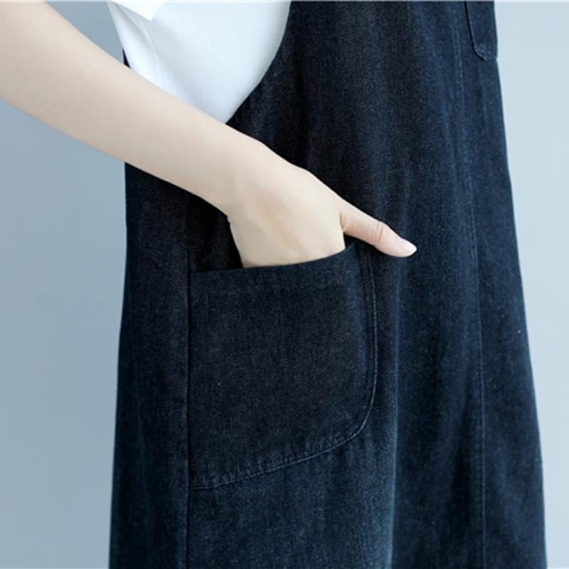 Damen Denim Hosenträger 2022 Neues Kleid